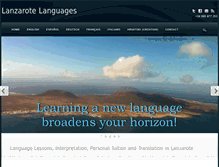Tablet Screenshot of lanzarote-languages.com